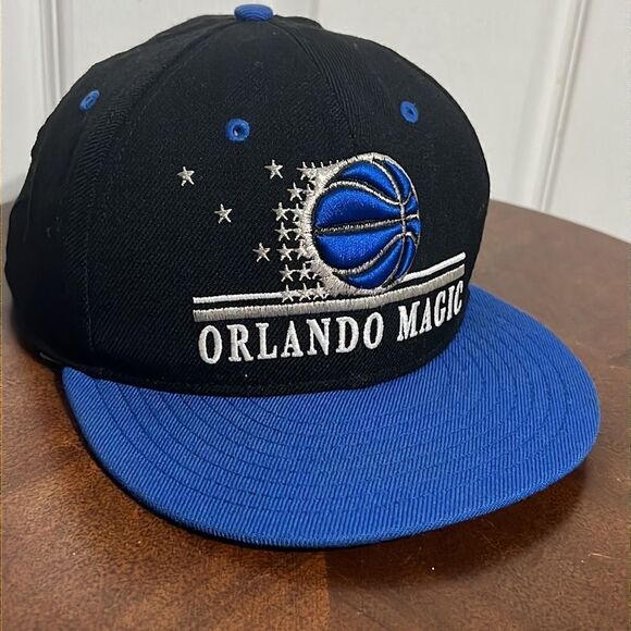 🔥🏀 Vintage ORLANDO MAGIC NBA Hardwood Classics Flat Bill Snapback Hat - EUC - Picture 2 of 10